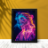 Quadro Decorativo  Jesus em Neon Religioso 33x45cm ETRAY 421