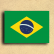 Quadro Decorativo em MDF  Bandeira Brasil, Patriota  - 20x30cm