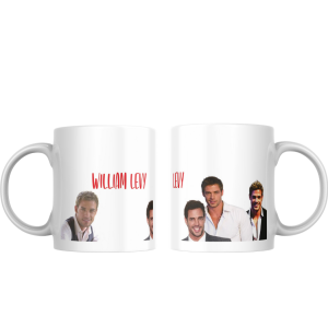 Caneca De Porcelana William Levy Polimero 350ml     