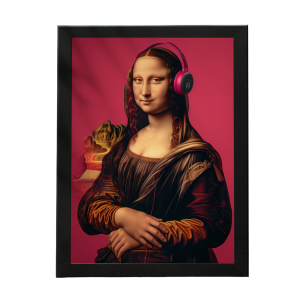 uadro Decorativo Mona Lisa Moderna 33x45cm QUADRO COM MOLDURA 33x45cm    