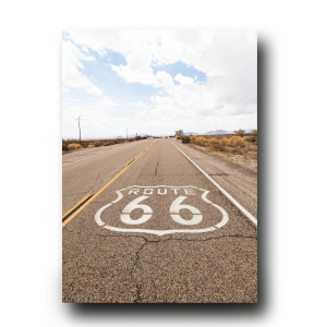 Quadro Decorativo em MDF Route 66 - 20x30cm MDF 20X30cm    
