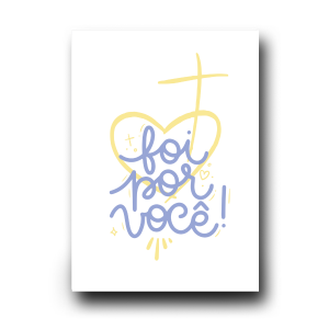 Quadro Decorativo Gospel em MDF Foi Por Você - 20x30cm MDF 20X30cm    