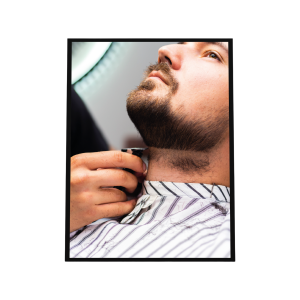 Quadro Decorativo para Barbearia, barba, Decorativo 33x45cm QUADRO COM MOLDURA 33x45cm    
