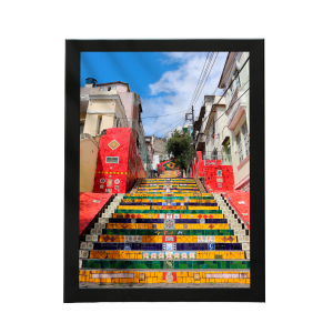 Quadro Decorativo Escadaria  Rio de Janeiro 33x45cm QUADRO COM MOLDURA 33x45cm    