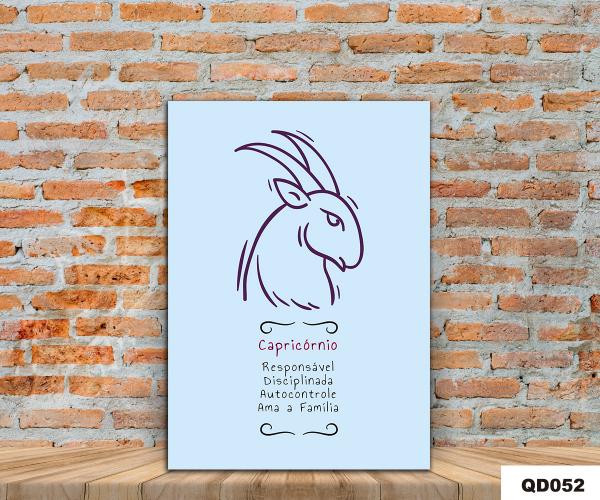 Quadro decorativo MDF 20X30cm Signo Capricornio